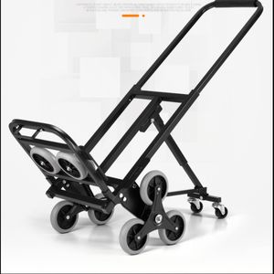 250KGS <span class=keywords><strong>Boutique</strong></span> Usine chariots en acier personnalisés pour chariots d'entrepôt 6 roues escalier escalade mains courantes rétractables - Product Image 5