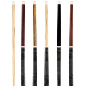 Jassinry Queue de billard de 57 pouces, pointe de 13 mm, bois massif, joint central, protection de la broche radiale, érable tigré, Rengas, ébène - Product Image 4