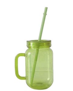 Mason Tumbler <b>Reusable</b> Drinking <b>Cup</b>, 16Oz Single-Layer Plastic Promotional Gift <b>Cup</b> for Camping Adults - Product Image 2