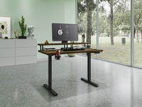 Poste de travail pliable et portable pour bureau, ergonomique, réglable en hauteur, un moteur, 2 niveaux, bureau d'ordinateur, bureau de jeu pour salon