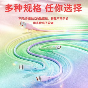 Cable de datos de carga rápida tipo C con revestimiento de nailon de 1 m para teléfonos Android, Huawei y Apple - Product Image 4
