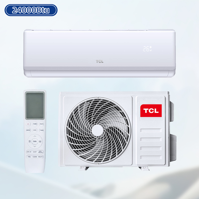 TCL Gree Midea 24000Btu Energy-Saving WiFi Cooling and Heating Split Wall Mounted Fix Frequency Air Conditioner for Household