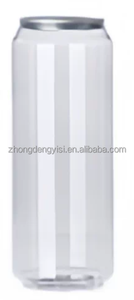 Food clear Transparent Pet pop 55mm Pet Preform Can 250 Round 500ml <b>Soda</b> 330ml Plastic <b>Bottle</b> Pet Cans Pet Can with Lid - Product Image 2