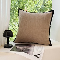 Bantal Hias Vintage Artist & Sarung Bantal Katun, Sarung Bantal Dekoratif, Sisipan Bantal Sofa Chenille Lumbar