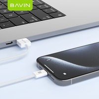BAVIN grosir istimewa CB325 pd 12w 18w micro tipe c usb c pengisian cepat android charger data kabel usb
