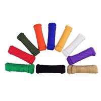 Cordon élastique tressé en polyester de 5 mm, haute résistance, écologique, couleur personnalisée, 100 m de longueur, léger, pour l'extérieur