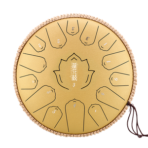 Hluru กลองเหล็กบำบัด15โน้ต14 "เครื่องดนตรีเคาะถังบัวถังบัวพร้อมเคสเล่นง่าย - Product Image 4