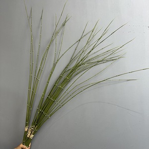 Flores Artificiales de Plástico, Cola de Caballo, Bambú Delgado, Arreglos Florales, Pequeños Adornos de Bambú Estilo Línea, Decoración del Hogar Wabi-Sabi - Product Image 3