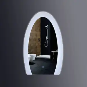 하이 엔드 벽 거울 장식 거실 LED 조명 욕실 거울 현대 가정 목욕 거울
