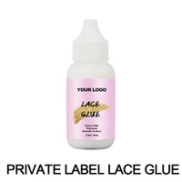 Colle pour perruque résistante à l'eau 38 ml en gros, marque privée, forte tenue, pour perruque à dentelle frontale