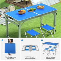 Table de pique-nique pliante en aluminium populaire pour l'extérieur - Offre spéciale