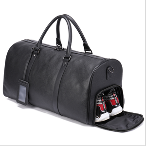 Modische Luxus-Reisetasche aus Leder, Wasserdicht – Übergroße Reise- & Geschäftstasche mit Großer Kapazität für Herren, Fitnessstudio und Sport - Product Image 1
