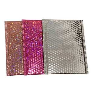 Sobre de burbujas ecológico Sobre de envío con logotipo personalizado 6*10 Bolsa de correo Sobre de envío acolchado rojo brillante - Product Image 1