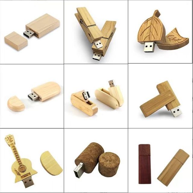 New Wooden Bulk USB 2.0 Flash Drive Memory Stick Box 8GB-128GB Promotional
