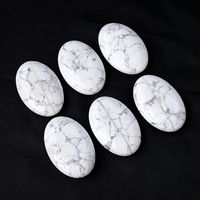 Pierre stéatite ovale naturelle de poche pierre d'énergie en cristal compresse chaude huile essentielle pierre de massage spa vente en gros