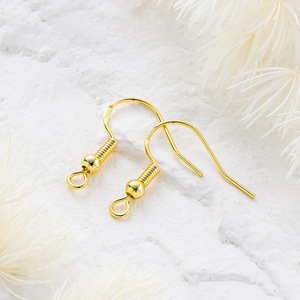 Gold Plated Copper <b>Earring</b> <b>Hooks</b> 20mm Drop Shape For <b>Earring</b> Making Jewelry Findings - Product Image 3