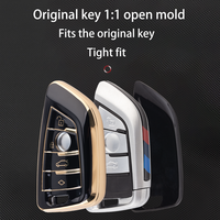 Coque de clé de voiture personnalisée en gros Housse de clé en TPU pour Smart Couverture de clé à 4 boutons à bas prix