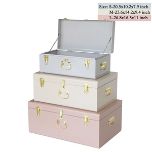 Màu Hồng Ánh Sáng Màu Xanh Trắng Thân Cây Bộ 3 Hộ Gia Đình Lưu Trữ Kim Loại Thân Cây Cho Nhà Lưu Trữ Và Quà Tặng - Product Image 2