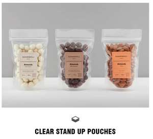 <span class=keywords><strong>Grande</strong></span> pochette biodégradable écologique transparente personnalisée debout kraft à fermeture éclair refermable fermeture à glissière zip-lock sac en plastique d'emballage en poly de qualité alimentaire - Product Image 4