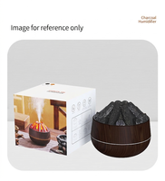 Nouvel humidificateur à charbon de bois, petit humidificateur portable pour la maison, grande capacité de 300 ml, humidificateur de bureau USB, humidificateur d'air à charbon de bois artificiel