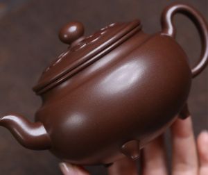 Service à thé en céramique pur fait main Yixing <span class=keywords><strong>Dabin</strong></span> Ruyi, pot en argile violette traditionnel chinois authentique, mine brute, pour le thé Kung Fu à la maison - Product Image 3