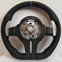 Volant personnalisé bleu pour BMW Série 1 3 5 E F F10 F30 F32 F31 F15 E70 E90 E71 M6 M3