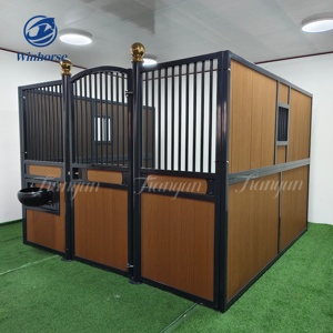 Elegante modulare Pferdes tall fronten Premium-Stall platten Langlebige tragbare Scheunen stände Kunden spezifischer Pferdes tall für Pferdes tälle - Product Image 3