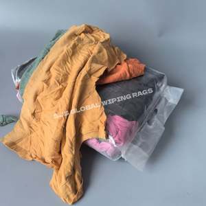 100 trapos de limpieza de algodón reciclado, trapos de forro polar de colores recuperados, paños para limpiar sudaderas, trapos de tela de algodón de 10 kg y 25 kg - Product Image 1