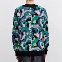 OEM ODM Designer Cardigan Pull Hommes Pull À Tricoter Personnalisé Tricots Jacquard Pull Cardigan Hommes
