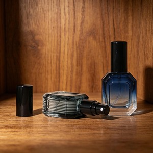 Custom Perfume Bottle with <b>Box</b> Packaging 10ml Square Refillable Original Men's Perfume <b>Empty</b> Glass Design Spray Bottle - Product Image 2