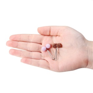 Hair <b>Clips</b> Bumpy Lychee Design Plastic Steel Needle Candy Colors Daily Use Pin Buckle JEBH0003 - Product Image 5