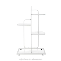 Étagère à plantes multicouche en fer forgé blanc du sol au plafond support intérieur salon balcon décoration jardin application domestique
