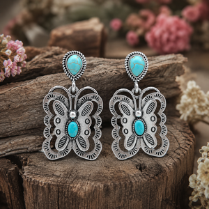 Orecchini a Farfalla Bohémien per Donne, Stile Vintage, Accessori per Orecchie da Indossare Quotidianamente - Product Image 1
