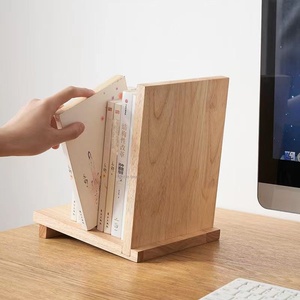 Support <span class=keywords><strong>de</strong></span> <span class=keywords><strong>livre</strong></span> en bois massif avec double niveau <span class=keywords><strong>de</strong></span> stockage <span class=keywords><strong>de</strong></span> bureau créatif serre-livres/porte-<span class=keywords><strong>livre</strong></span> support d'étudiant <span class=keywords><strong>simple</strong></span> <span class=keywords><strong>pour</strong></span> livres - Product Image 4