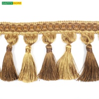 Rideaux en macramé fabriqués en Chine, largeur 10 cm, franges à pompons en cordon de macramé
