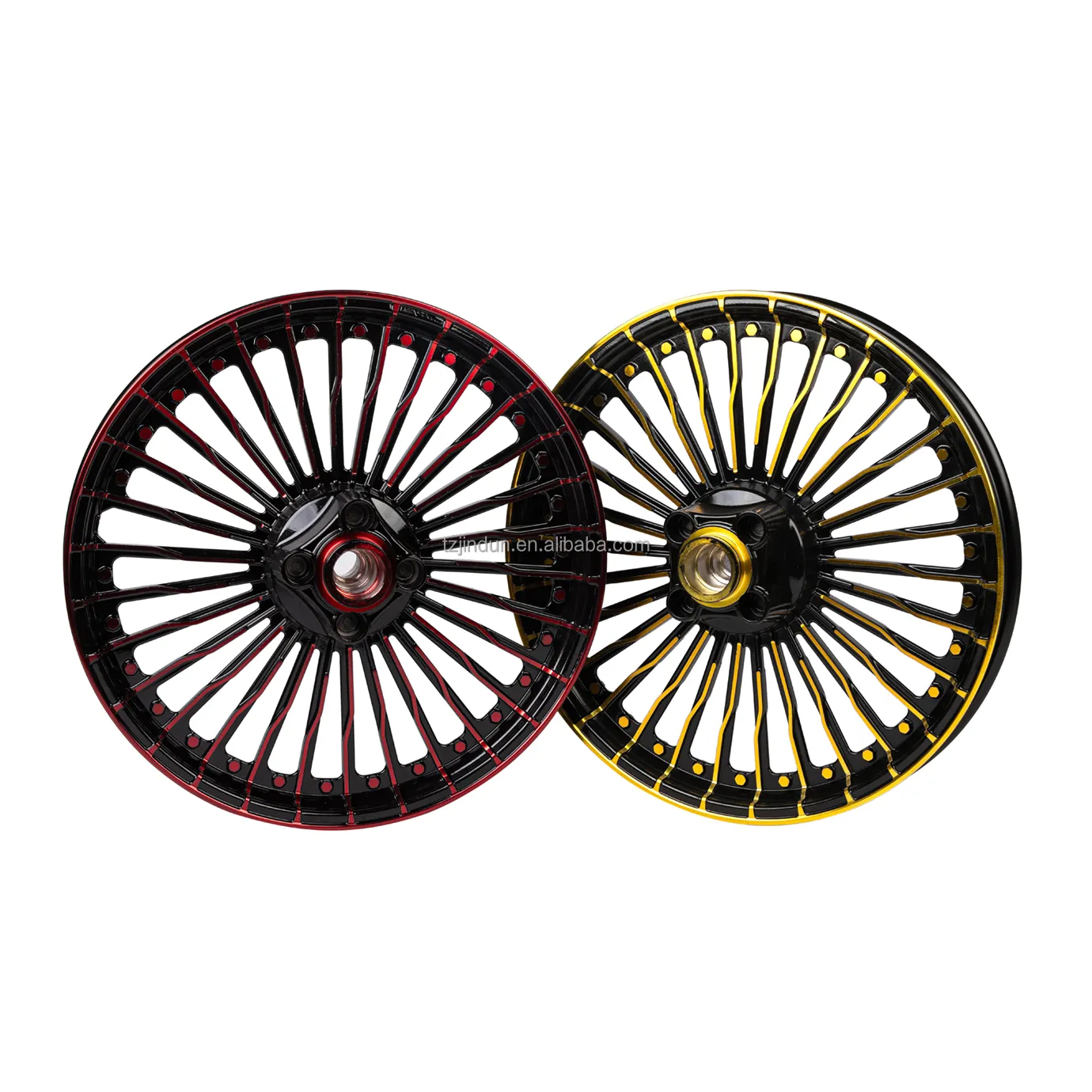 Roda sepeda motor aluminium 30-Ruji emas/hitam/biru/merah roda depan 1.4*18 1.6 belakang * 17 untuk CG125 CG150 CG200