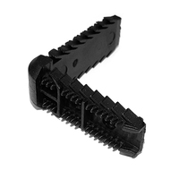 Connecteur de barre d'espacement 15,5A en plastique et aluminium, connecteurs d'angle pour barres, accessoires pour fenêtres et portes pour verre isolant