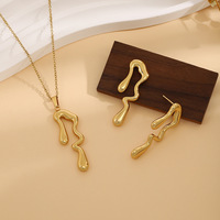 2026 Nouveau Rêve, Ensemble de Bijoux en Acier Inoxydable en Gros : Collier, Boucles d'Oreilles et Accessoires pour Femme