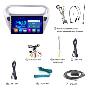 Autoradio Android 15 per Peugeot 301 <span class=keywords><strong>Citroen</strong></span> Elysee 2014-2018, Lettore Multimediale QLED DSP CARPLAY 4G+64G con Navigazione GPS - Product Image 6
