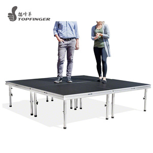 Structure <span class=keywords><strong>de</strong></span> scène légère en aluminium à 4 pieds, pour tapis, légère, antidérapante, facile à installer, réglable pour la <span class=keywords><strong>location</strong></span> - Product Image 1