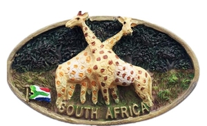 Resina Jirafa Sudáfrica 3D Nevera Imán Colección Souvenirs. Decoración del hogar y la cocina Pegatinas magnéticas Artesanía de resina Artesanías de resina - Product Image 2