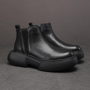 Botas de Senderismo de Cuero Resistentes para Hombre, Impermeables, para Trekking al Aire Libre, con Soporte Cómodo para el Tobillo - Product Image 2