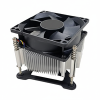 Refroidisseur de processeur universel rapide LGA 1200/115X avec dissipateur thermique en aluminium haute performance, flux d'air de 58 CFM, ventilateur silencieux à roulement hydraulique