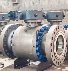 Q47f tuabin ổ đĩa Hướng dẫn sử dụng cố định A105 bóng van giả mạo mặt bích thép kết nối nước ODM PTFE niêm phong vật liệu bình thường - Product Image 2