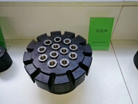 Ensemble de trois pièces : Cale d'ancrage post-tendue, Collier de serrage pour câble, Bloc d'ancrage en acier précontraint galvanisé ASTM 260KN à haute résistance à la traction