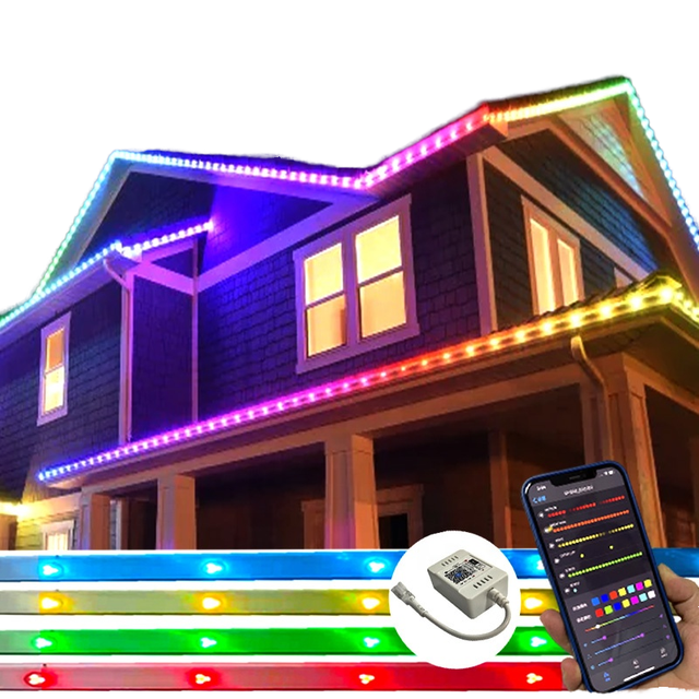ETOP Beautiful RGBW Permanent  Pixel LED Lights DC 12V IP68 Outdoor LED Point Light  Landscape  Christmas Holidays Use for House