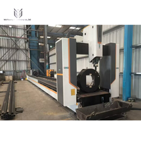 Machine de découpe laser à fibre CNC 5 axes de haute précision pour tubes carrés en acier, profilés en acier et tubes de grand diamètre