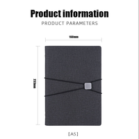 Ensemble cadeau de bloc-notes d'affaires avec logo personnalisé, bloc-notes en cuir PU A5, cadeau de bureau, ensemble de bloc-notes A5 avec logo personnalisé