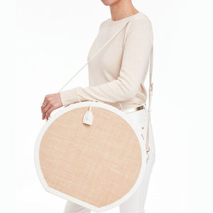 Chapeau rond de voyage de luxe en cuir étui de transport sac de rangement <span class=keywords><strong>pour</strong></span> lunettes coque rigide étui à fermeture éclair Cowboy soleil plage <span class=keywords><strong>emballage</strong></span> - Product Image 1