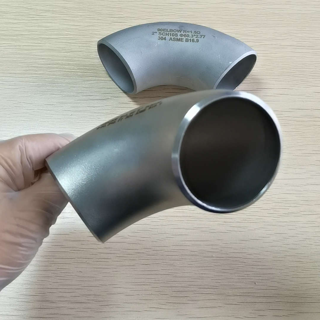 TKFM ASTM paslanmaz çelik ss304 90 derece dirsek boru DN50